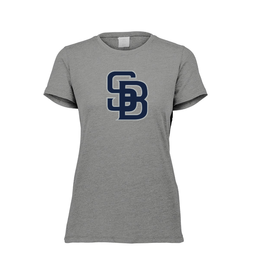 [FTSCUBGY-FAXS-LOGO2] Decker Women's Tri-Blend T-Shirt - Short Sleeve (Female Adult XS, Gray, Logo 2)