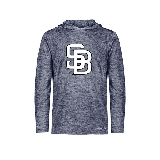 [FOLHCGNV-AS-LOGO1] Decker Men's Charge Hoodie (Adult S, Navy, Logo 1)