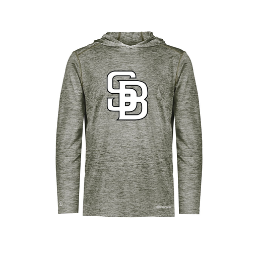 [FOLHCGGY-AS-LOGO1] Decker Men's Charge Hoodie (Adult S, Gray, Logo 1)