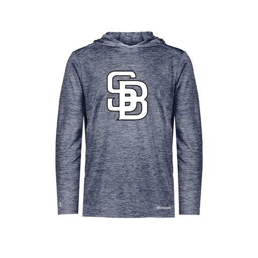 [FOLHCGNV-YS-LOGO1] Decker Youth Charge Hoodie (Youth S, Navy, Logo 1)