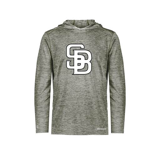 [FOLHCGGY-YS-LOGO1] Decker Youth Charge Hoodie (Youth S, Gray, Logo 1)